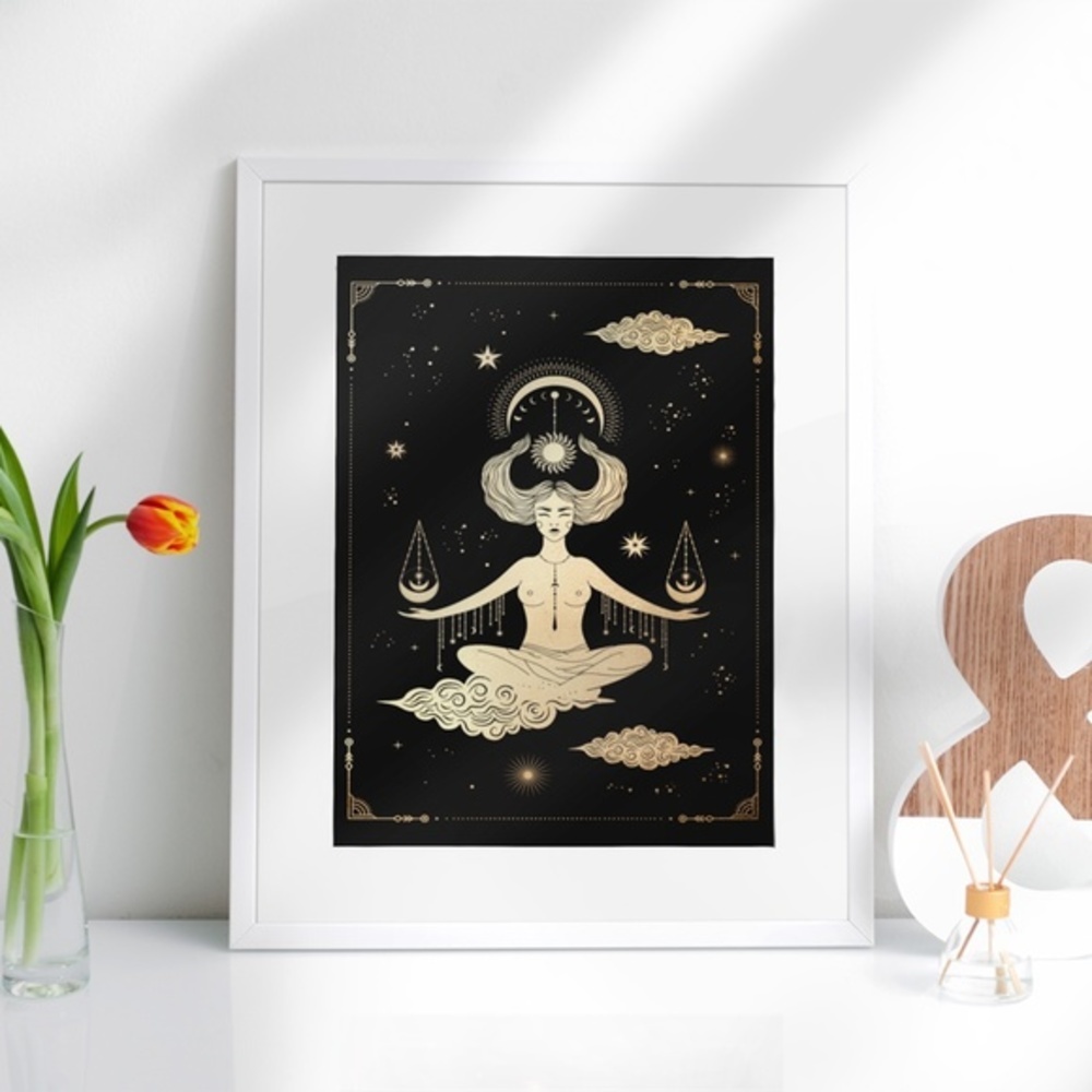Wall Art Esoteric Celestial Mystic Print Poster Unframed - Picture 4 of 5